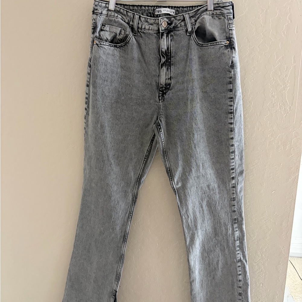 Zara Light Gray Denim Pants